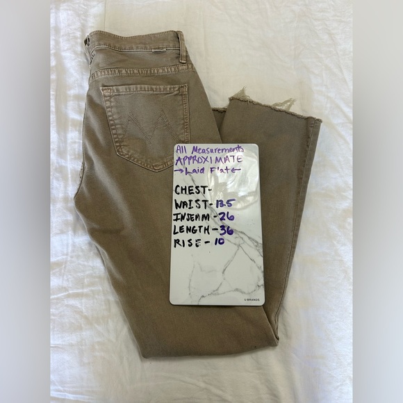 Mother Insider Ankle Fray in Chalk it Up size 25 - Picture 15 of 16